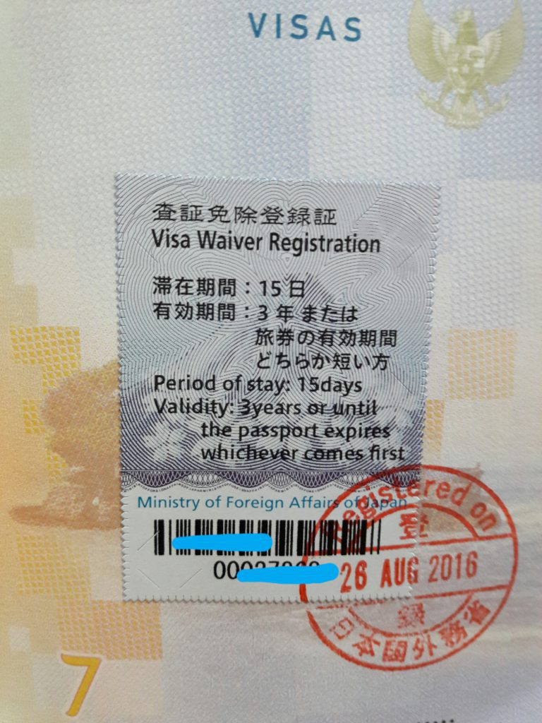 stiker bebas visa jepang